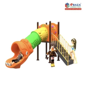 Simple Kids Outdoor Playground with Single Tube Slide
